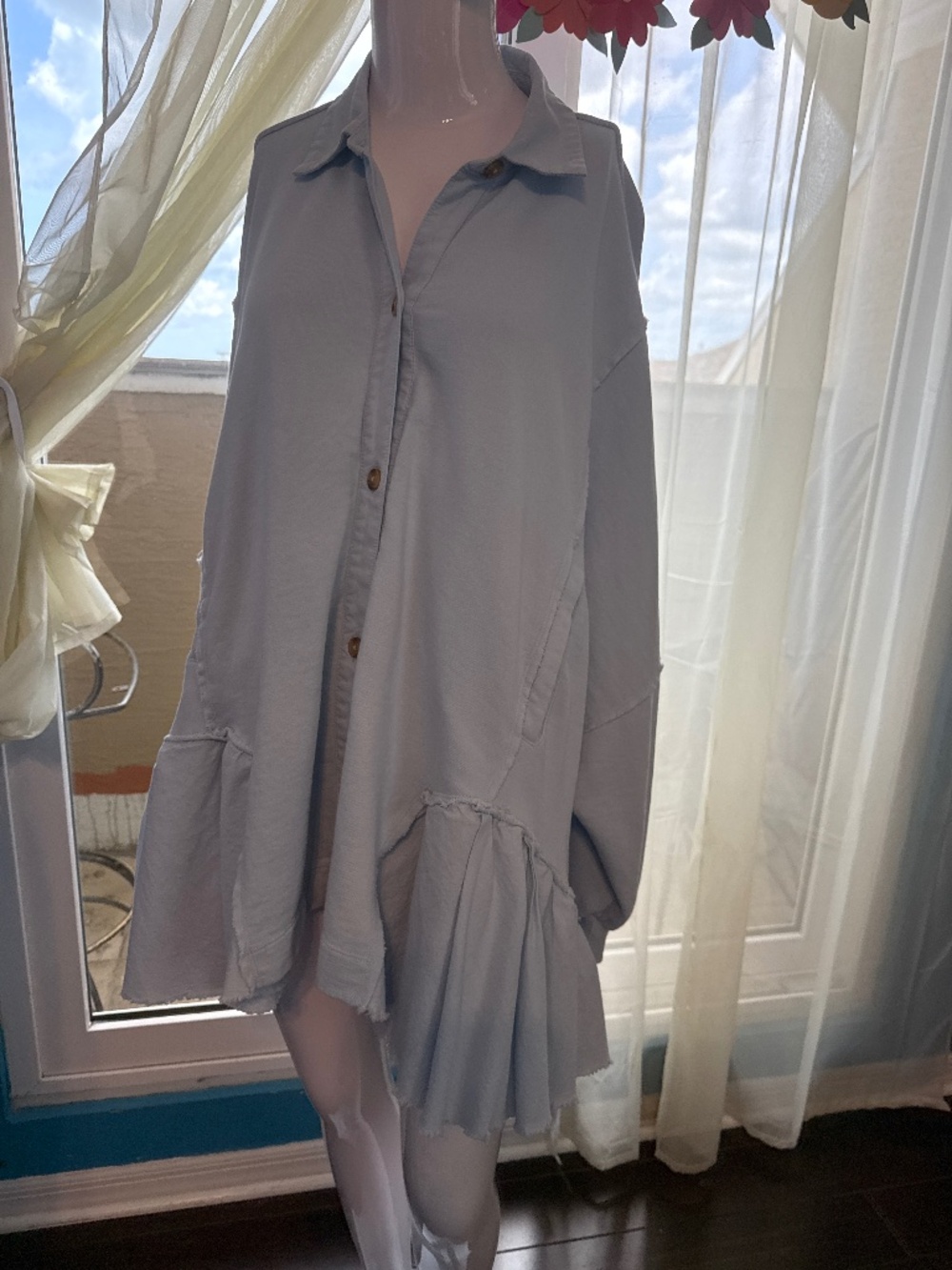 Free People Oversized Shirt Dress